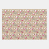 Kerst, warme cacao en koekjes inpakpapier vel (Voorkant)