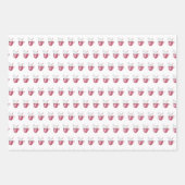 Kerst, warme cacao en koekjes inpakpapier vel (Voorkant 3)