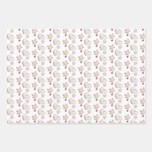 Kerst, warme cacao en koekjes inpakpapier vel (Voorkant 2)