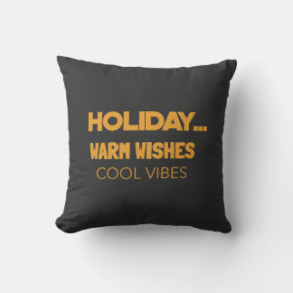 Kerst warme wensen, koele vibes kussen