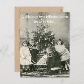  "Kerst was anders" grappige foto Feestdagenkaart (Voorkant / Achterkant)