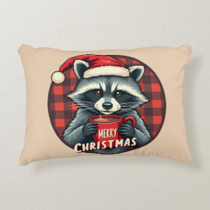 Kerst Wasbeer Cacaocheer Accent Kussen