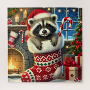 Kerst Wasbeer Puzzel