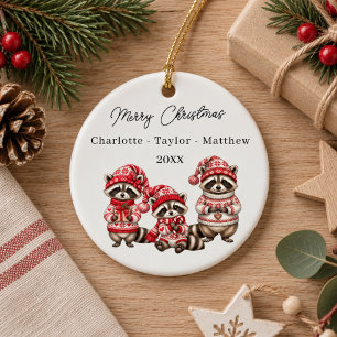 Kerst Wasberen Broers en Zusters Kinderen Waterver Keramisch Ornament