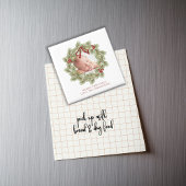 Kerst Waterverf groen krans bladeren Magneet