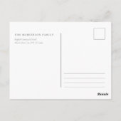 Kerst waterverf kaart met winterlandschap (Achterkant)