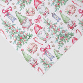 Kerst Waterverf kabouters, kerstbomen Tissuepapier (Detail)