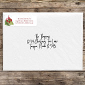 Kerst Waterverf Red Holly Berry groen Etiket