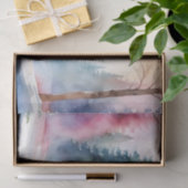 Kerst Waterverf Sneeuwman en Winter Forest Tissuepapier (Geschenk)