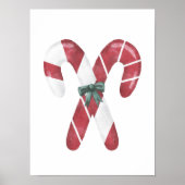 Kerst waterverf snoepriet poster (Voorkant)