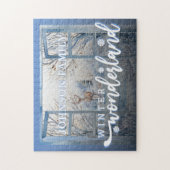 Kerst Waterverf Winter Wonderland Decoratie Legpuzzel (Verticaal)