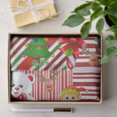 Kerst Weefsel Papier Teddy Beer (Geschenk)