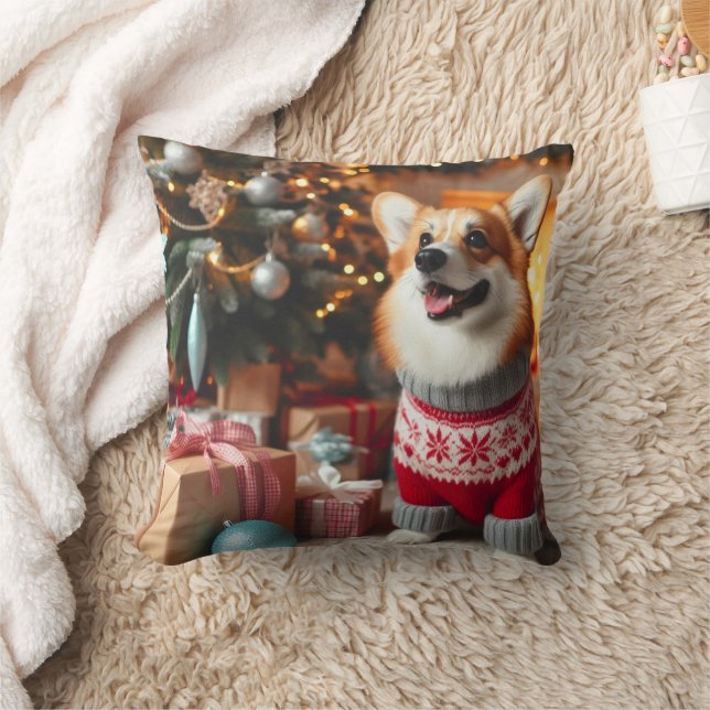 Kerst Welsh Corgi Pillow Kussen (Deken)