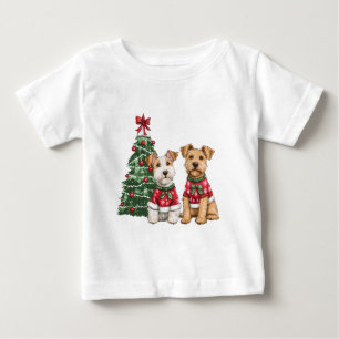 Kerst Welsh Wire Fox Terrier Honden