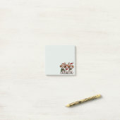 Kerst Welsh Wire Fox Terrier Honden Post-it® Notes (Op bureau)