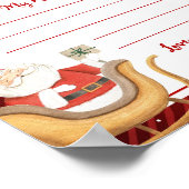 Kerst Wensbrief Poster (Hoek)