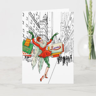 Kerst Wenskaart #4 (leeg van binnen) Feestdagen Kaart