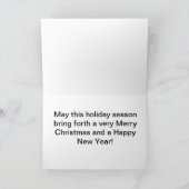 Kerst Wenskaart -  Dorp Feestdagen Kaart (Binnen)