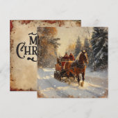 Kerst Wenskaart Feestdagenkaart (Voorkant / Achterkant)