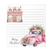 Kerst Wenskaarten Notitieblok (Voorkant)