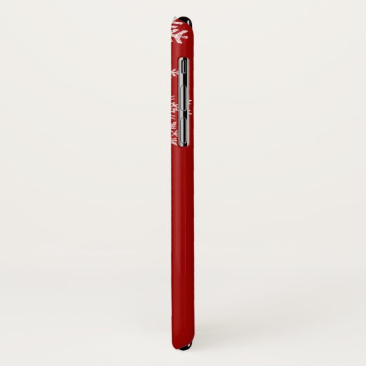 Kerst wenst u een vrolijk kerstmonogram Case-Mate iPhone case (Achterkant/links)