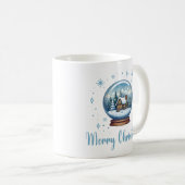 Kerst Wereldbol Sneeuwmagie Koffiemok (Voorkant rechts)