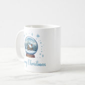 Kerst Wereldbol Sneeuwmagie Koffiemok (Voorkant links)