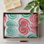 Kerst werveling rood, groen en wit tissuepapier (Geschenk)