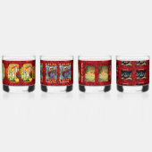 Kerst Whiskey bril Whisky Glas (Links)