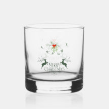 Kerst Whisky Glas Set – Merry & Bright Barware