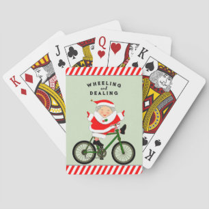 Kerst Wielrennen Fietser Pokerkaarten