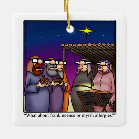 Kerst wierook & mirre Humor Ornament (Voorkant)