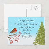 Kerst Wijziging van het adres Aankondigingskaart (Voorkant / Achterkant)