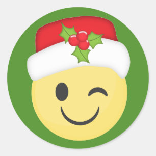 Kerst Wink Emoji Stickers
