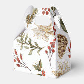 Kerst Winter Bruidsfeest Bedankdoosjes (Achterkant)