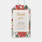 Kerst Winter Bruiloft Feest Cadeaulabel (Voorkant)