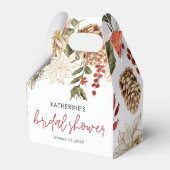 Kerst Winter Bruiloftsfeest Bedankdoosjes (Voorkant Zijde)