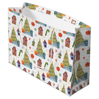 Kerst Winter Cadeau Huis Suikerstok Groot Cadeauzakje