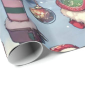 Kerst Winter Feeën Cadeaupapier (Rol Hoek)