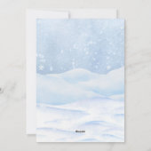 Kerst winter feestdagenkaart (Achterkant)