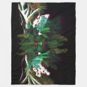 Kerst Winter Groen Man Fleece Deken (Voorkant)