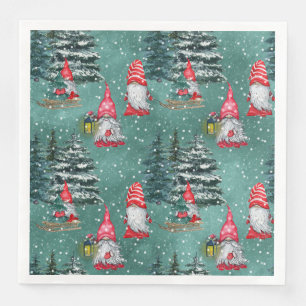Kerst Winter Kabouters Servet