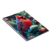 Kerst/winter kardinaal notitieboek (Rechterzijde)