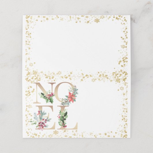 kerst winter Noel feestdag (Buitenkant ongevouwen)