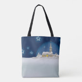 Kerst Winter Scène Draagtas (Achterkant)
