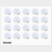 Kerst Winter Scène met Vogel Zegeningen Sticker (Vel)