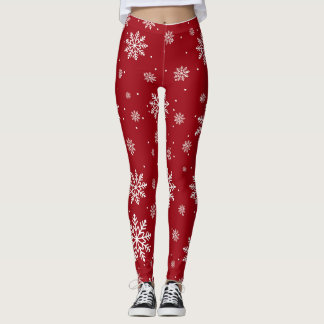 Kerst Winter Sneeuwvlokken Gradiënt Leuke Leggings