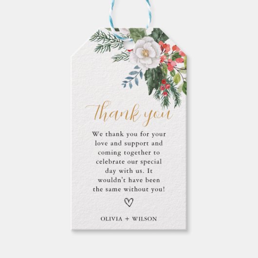 Kerst Winter Vrijgezellenfeest Cadeaulabel (Voorkant)