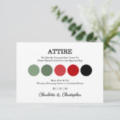 Kerst Winter Waterverf bruiloft Kaart (Staand voorkant)