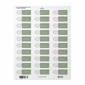 Kerst Winterbessen Krans Retouradres Etiket (Full Sheet)
